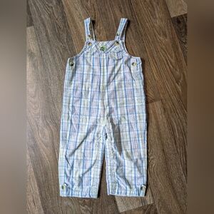 Plaid Kids Overalls